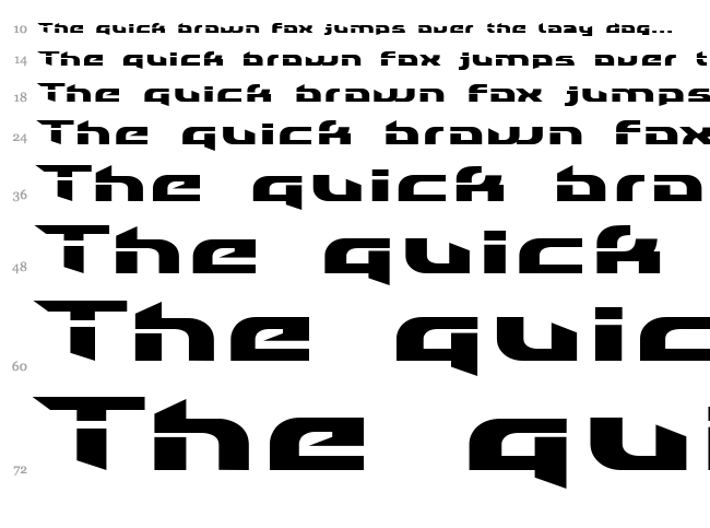 Individigital Black font waterfall